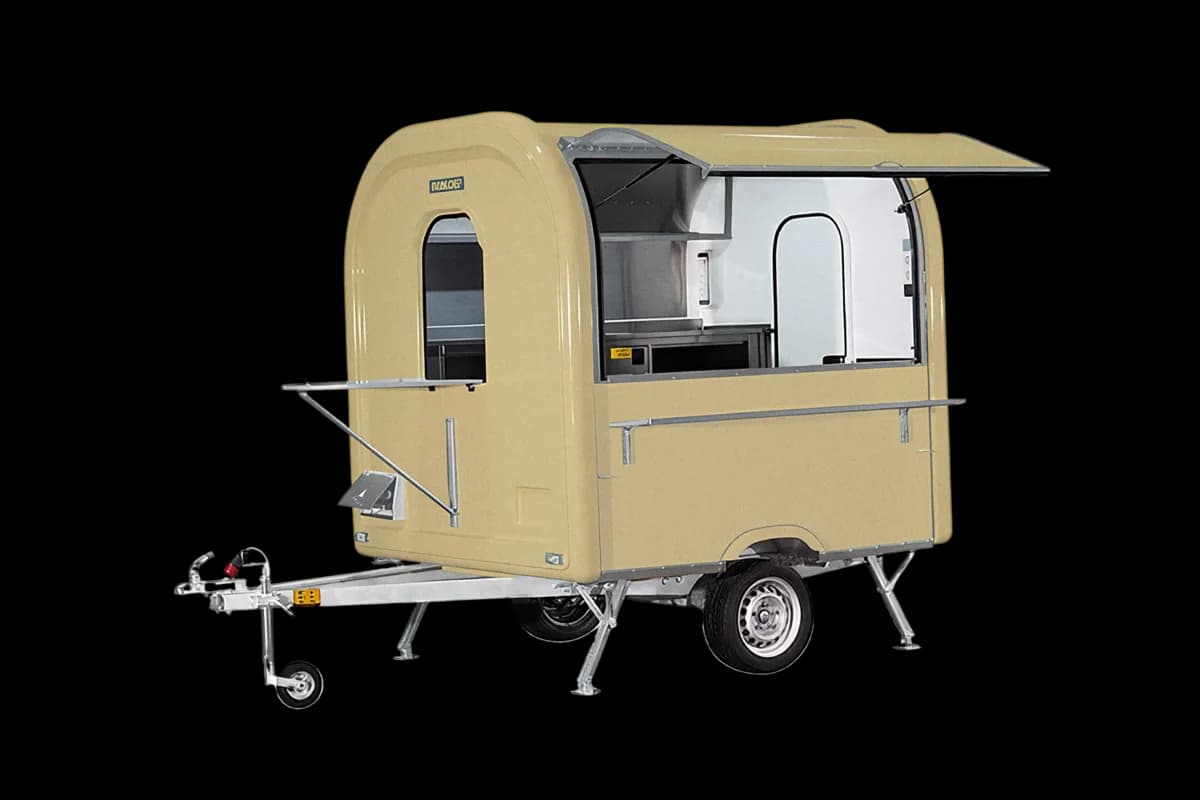 Remorque food truck Ekobox 220 en Beige