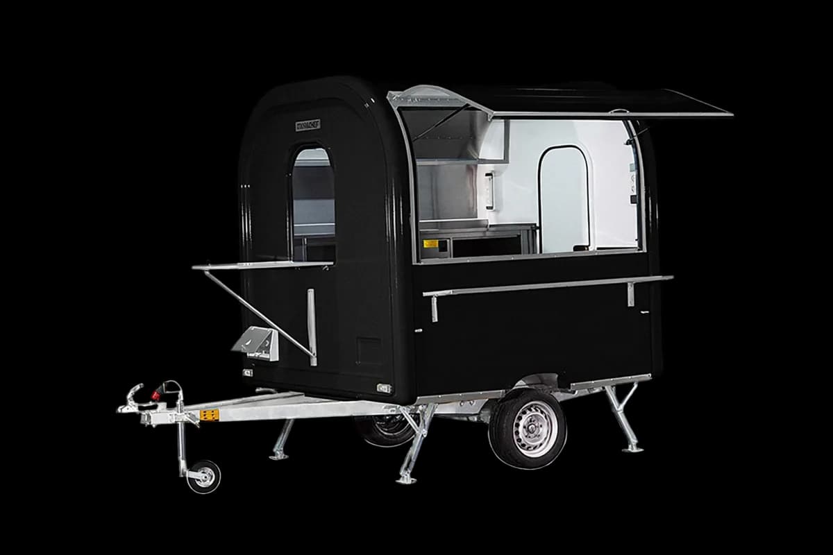 Remorque food truck Ekobox 220 en Noir