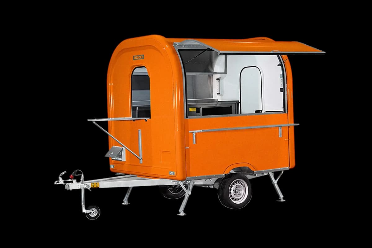Remorque food truck Ekobox 220 en Orange