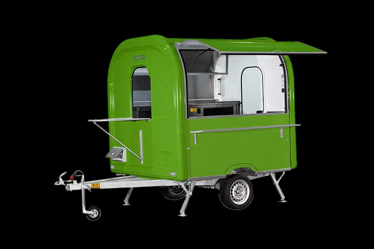 Remorque food truck Ekobox 220 en Vert