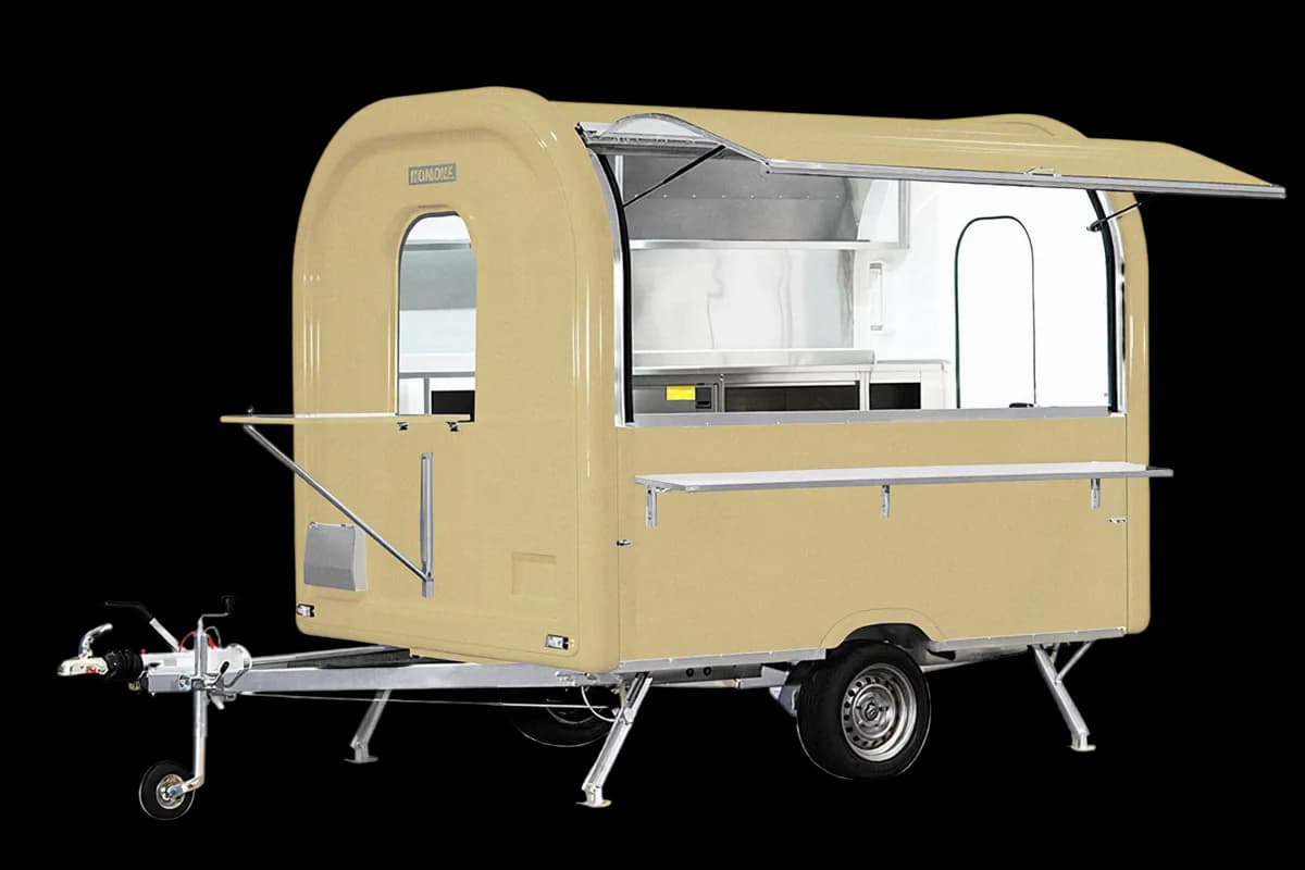 Remorque food truck Ekobox 275 en Beige