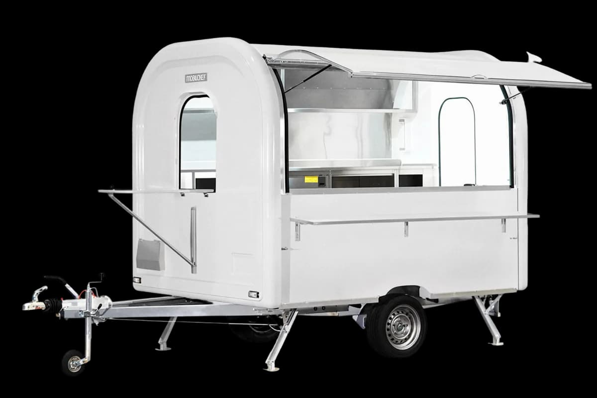 Remorque food truck Ekobox 275 en Blanc
