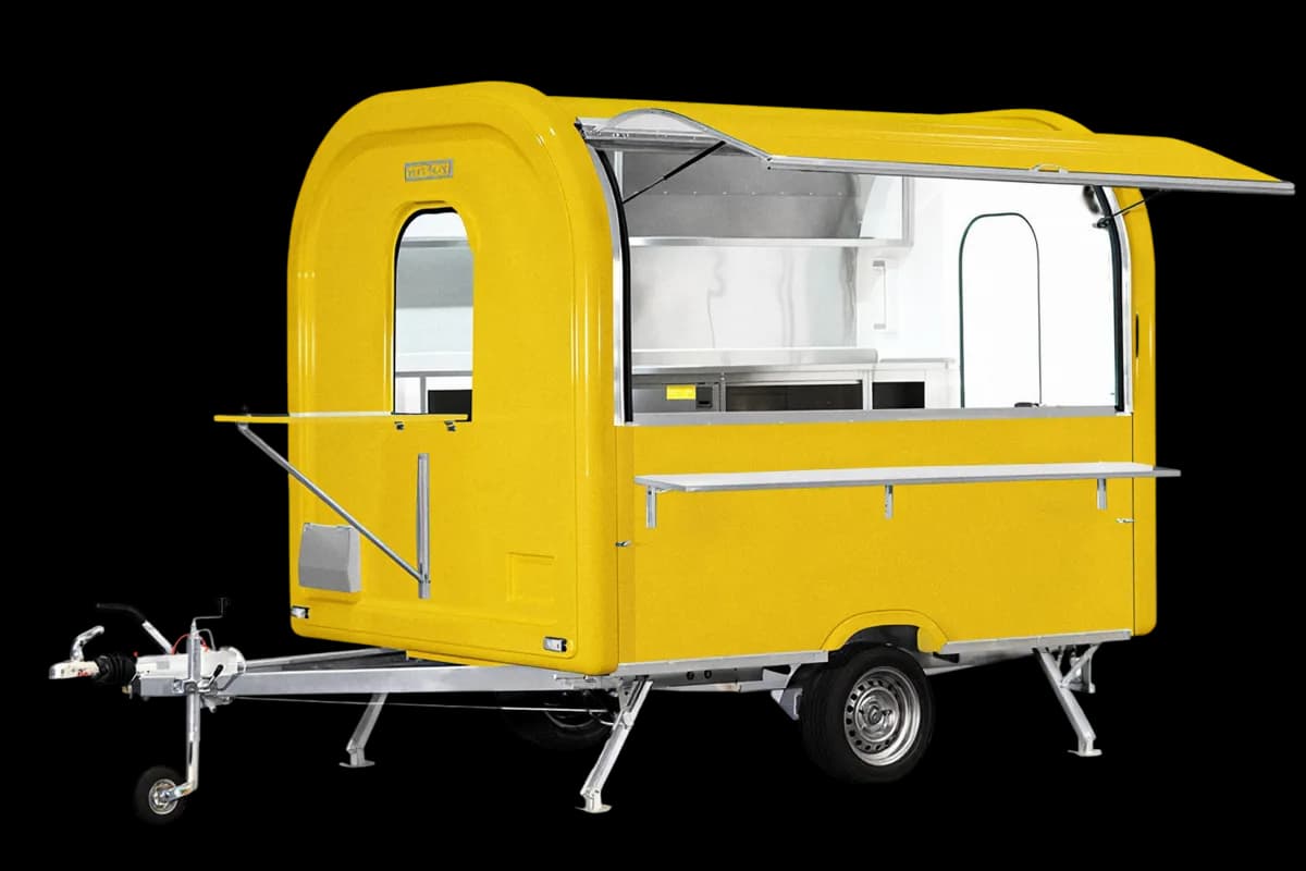 Remorque food truck Ekobox 275 en Jaune