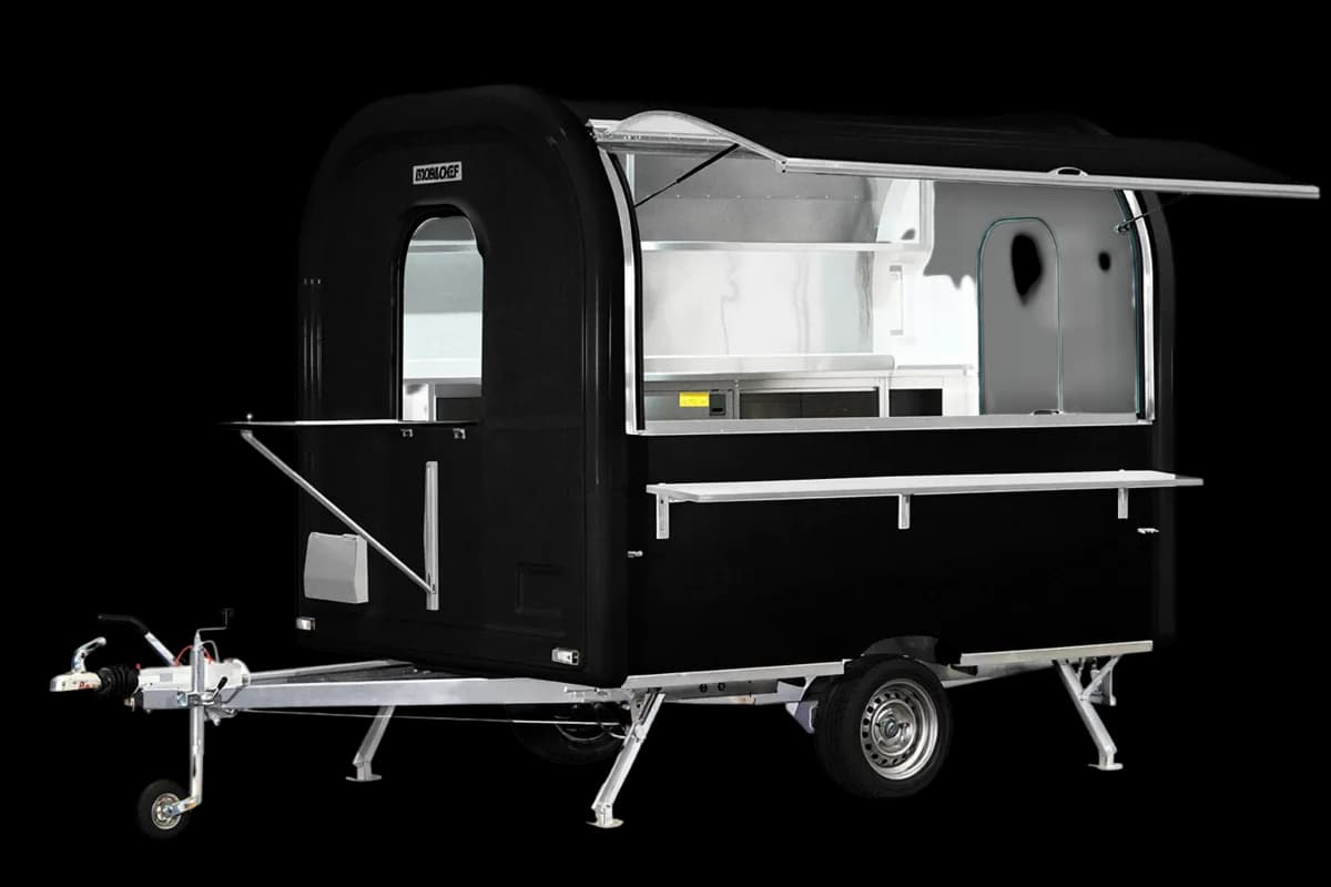 Remorque food truck Ekobox 275 en Noir