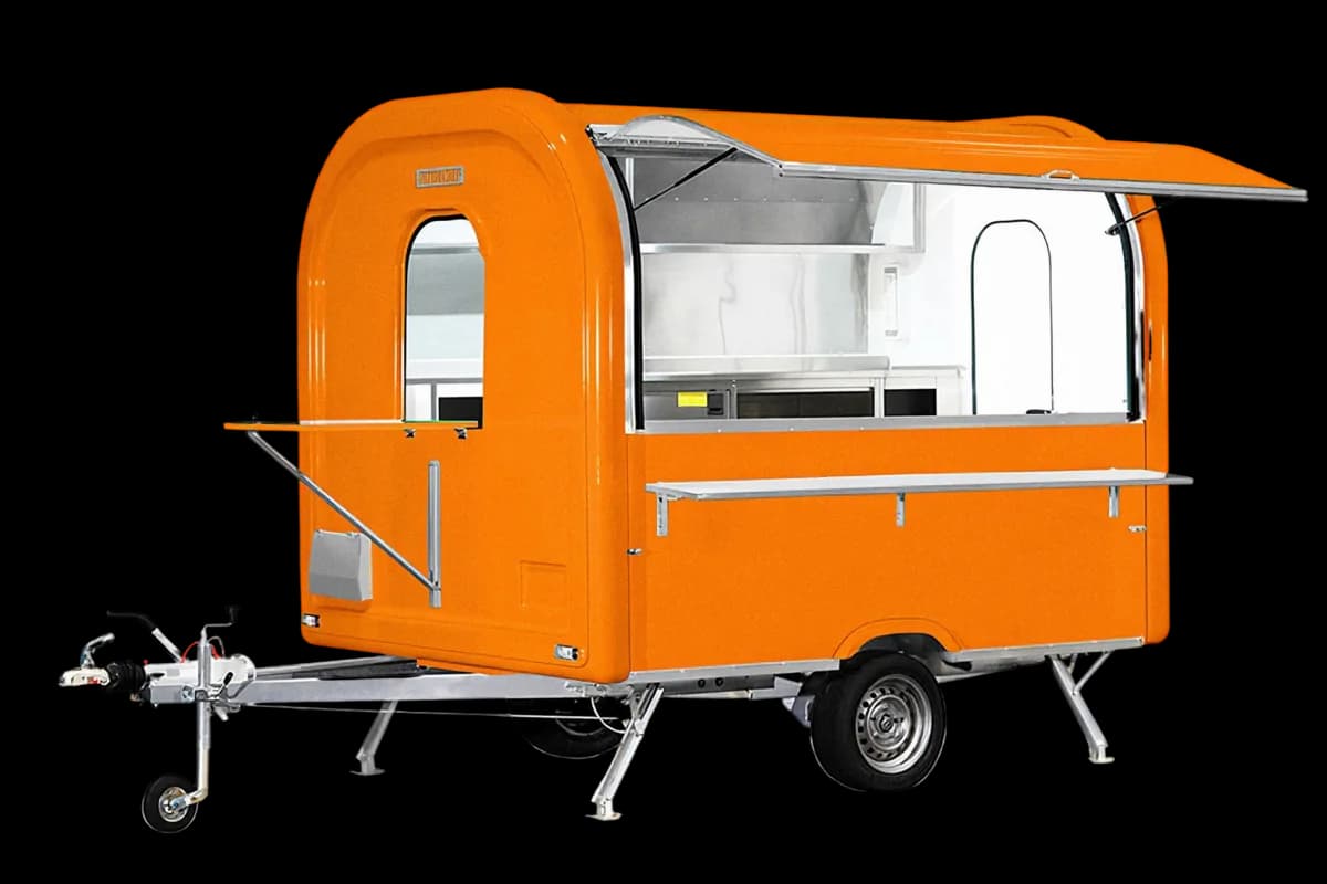 Remorque food truck Ekobox 275 en Orange