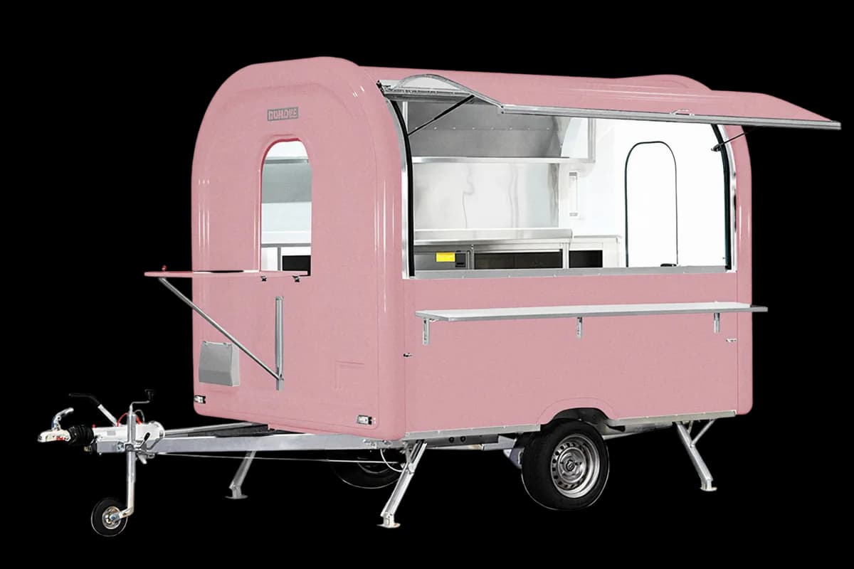 Remorque food truck Ekobox 275 en Rose