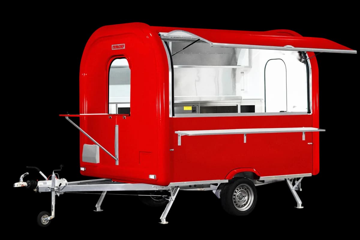 Remorque food truck Ekobox 275 en Rouge