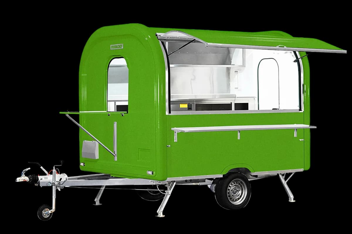Remorque food truck Ekobox 275 en Vert