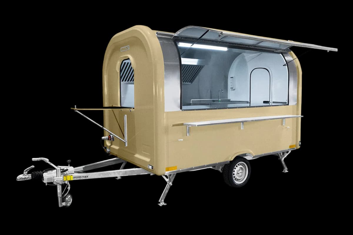 Remorque food truck Ekobox 320 en Beige