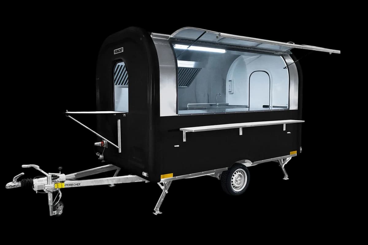 Remorque food truck Ekobox 320 en Noir